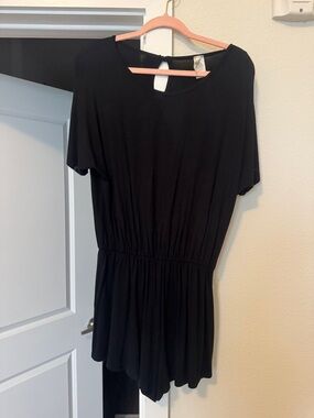 Beeson River Black Short Sleeve Romper